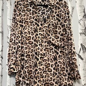Zara Leopard Print Blouse
